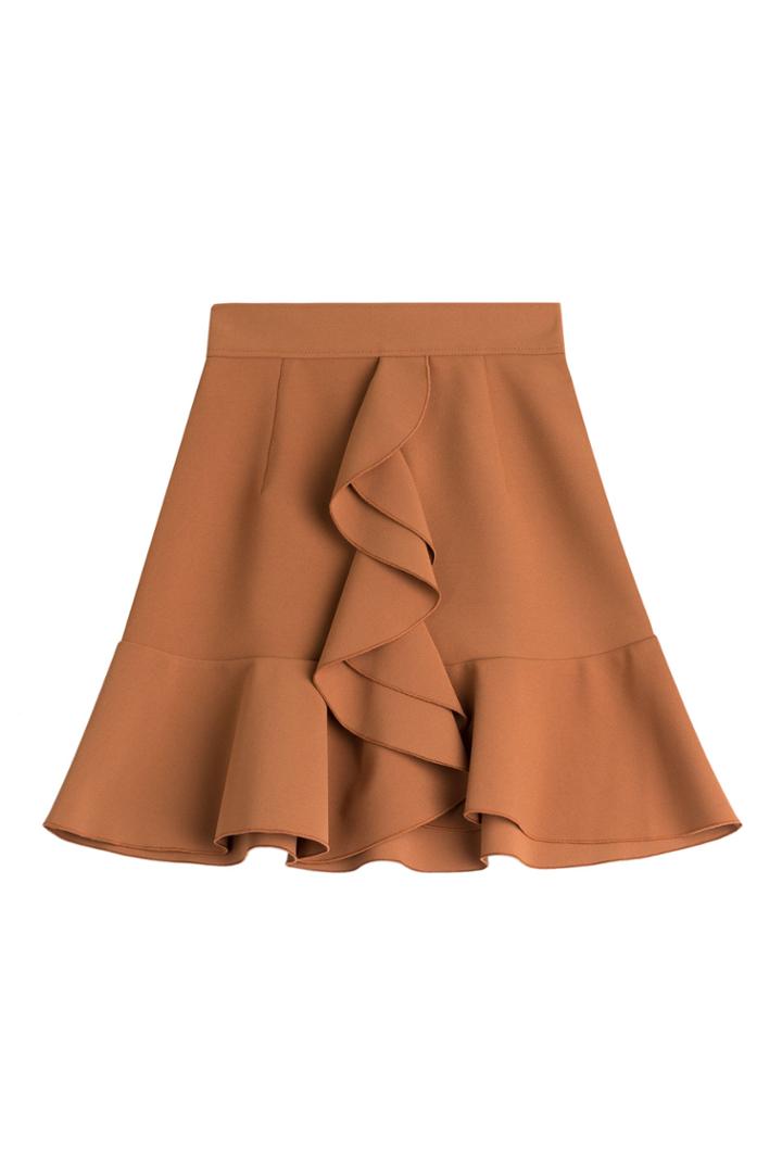 Philosophy Di Lorenzo Serafini Philosophy Di Lorenzo Serafini Ruffled Skirt - Brown