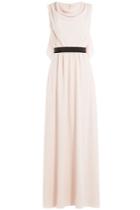 Paule Ka Paule Ka Draped Back Gown - Rose