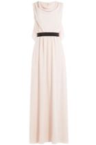 Paule Ka Paule Ka Draped Back Gown - Rose