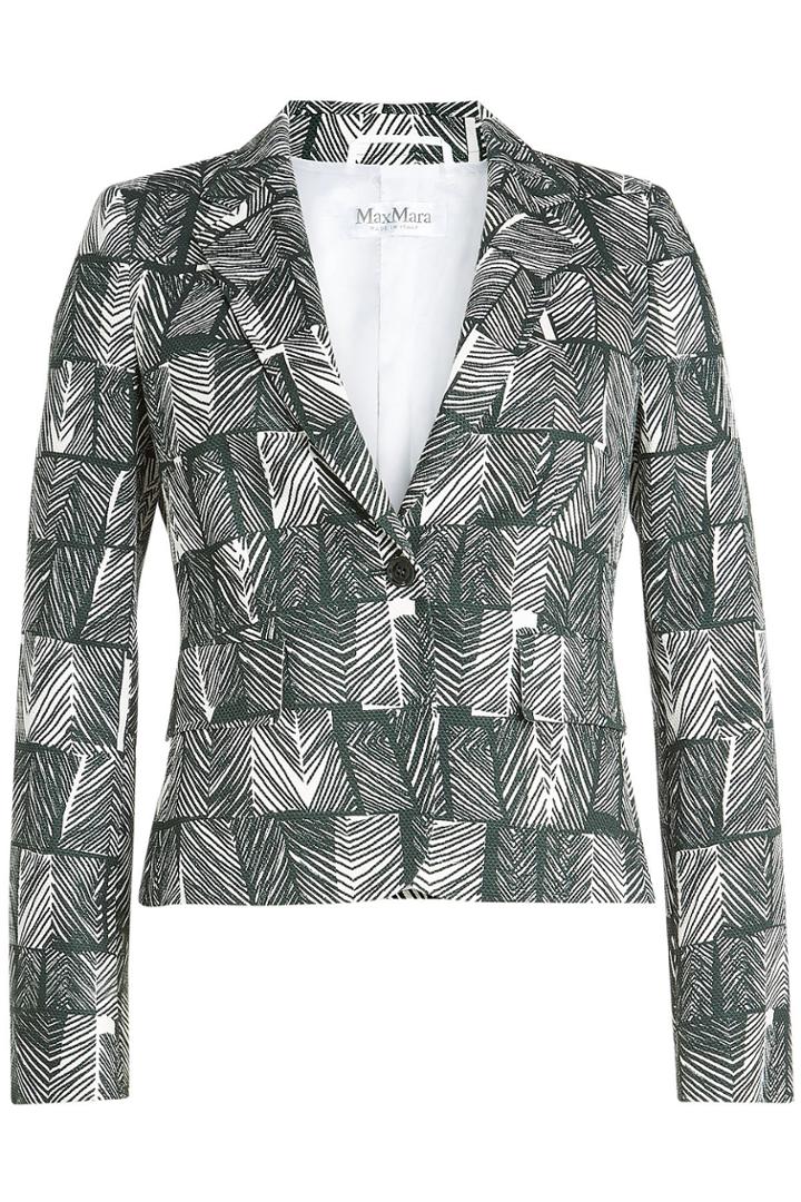 Max Mara Max Mara Printed Cotton Blazer