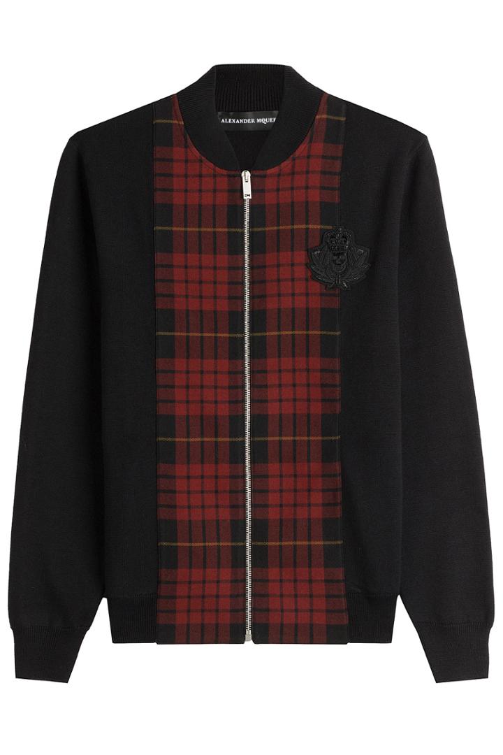 Alexander Mcqueen Alexander Mcqueen Zipped Wool Cardigan - Multicolor