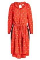 Balenciaga Balenciaga Hybrid Printed Silk Dress With Tailored Skirt