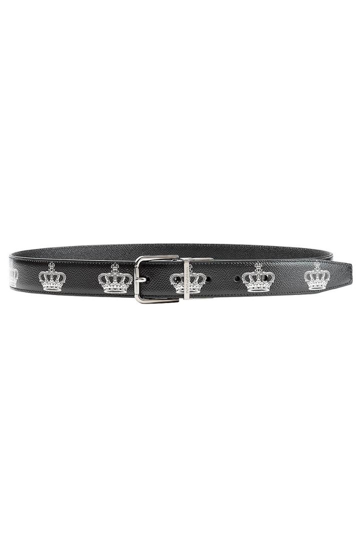 Dolce & Gabbana Dolce & Gabbana Printed Leather Belt
