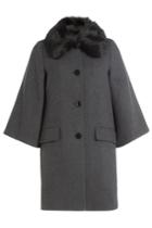 Steffen Schraut Steffen Schraut Coat With Fur Collar - Grey