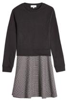 Carven Carven Dress With Cotton Sweatshirt And Printed Skirt