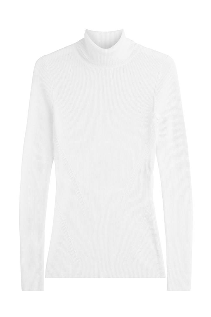 Diane Von Furstenberg Diane Von Furstenberg Merino Wool Turtleneck Pullover With Silk