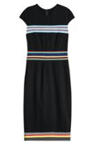 Diane Von Furstenberg Diane Von Furstenberg Striped Detail Dress - Multicolored