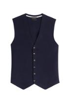 Baldessarini Baldessarini Cotton-cashmere Sweater Vest - Blue
