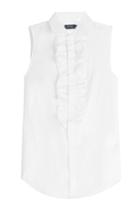 Polo Ralph Lauren Polo Ralph Lauren Sleeveless Cotton Blouse - White