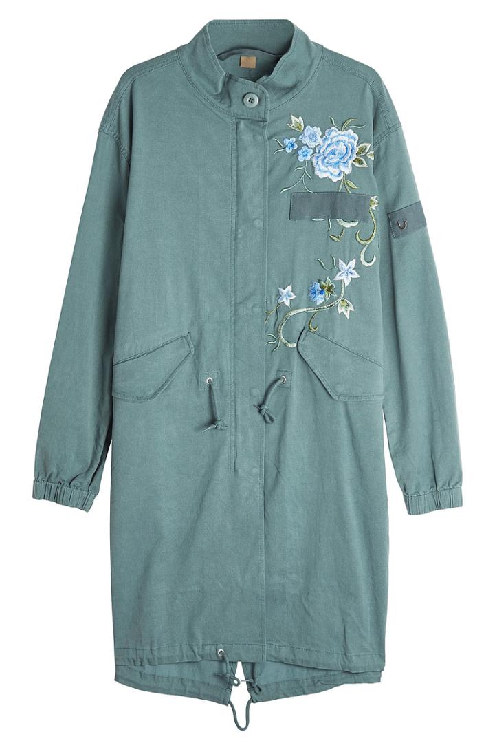 True Religion True Religion Embroidered Parka Coat