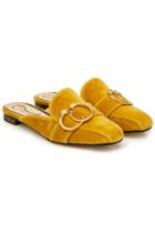 Charlotte Olympia Charlotte Olympia Suede Slip-on Loafers