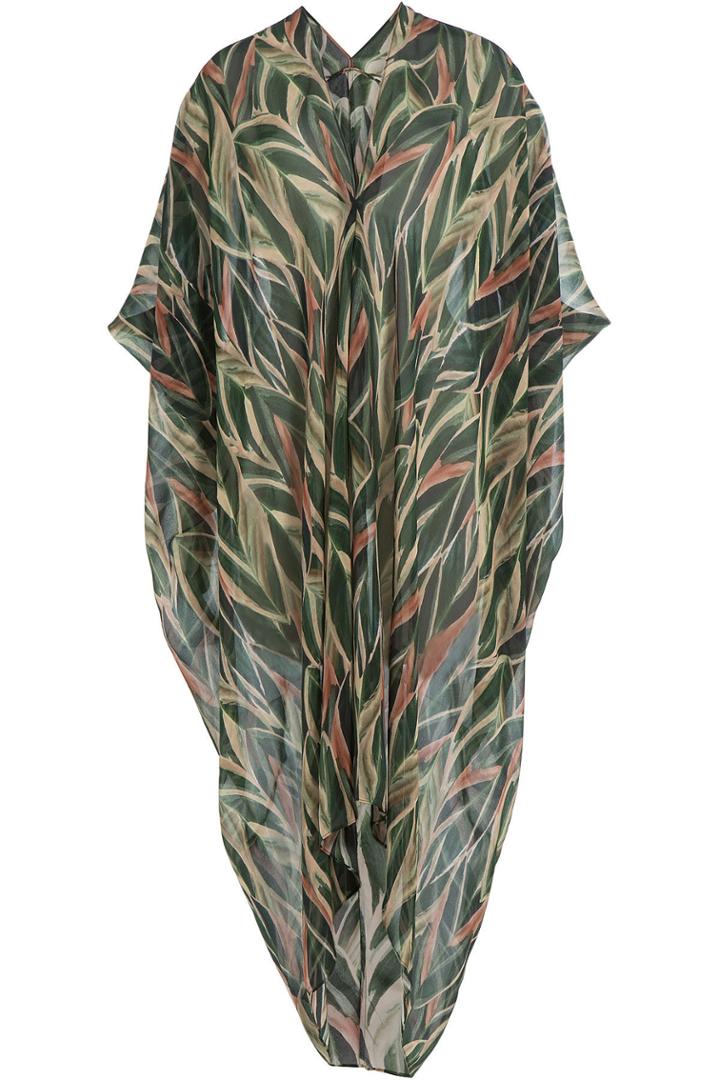Adriana Degreas Adriana Degreas Printed Silk Kaftan - None