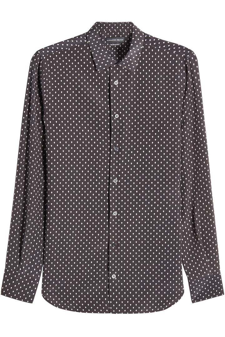 Alexander Mcqueen Alexander Mcqueen Printed Silk Shirt