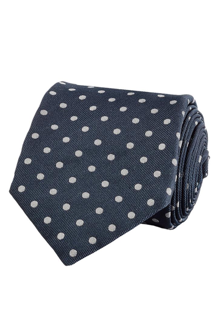 Jil Sander Jil Sander Printed Silk Blend Tie - Blue