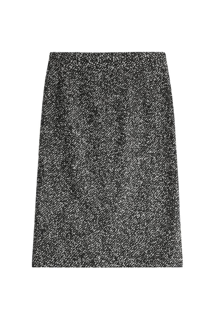 Michael Kors Michael Kors Virgin Wool And Lama Fur Skirt - Multicolored