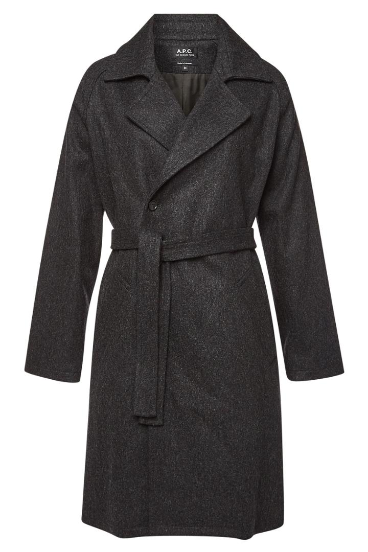 A.p.c. A.p.c. Bakerstreet Coat With Wool And Cashmere