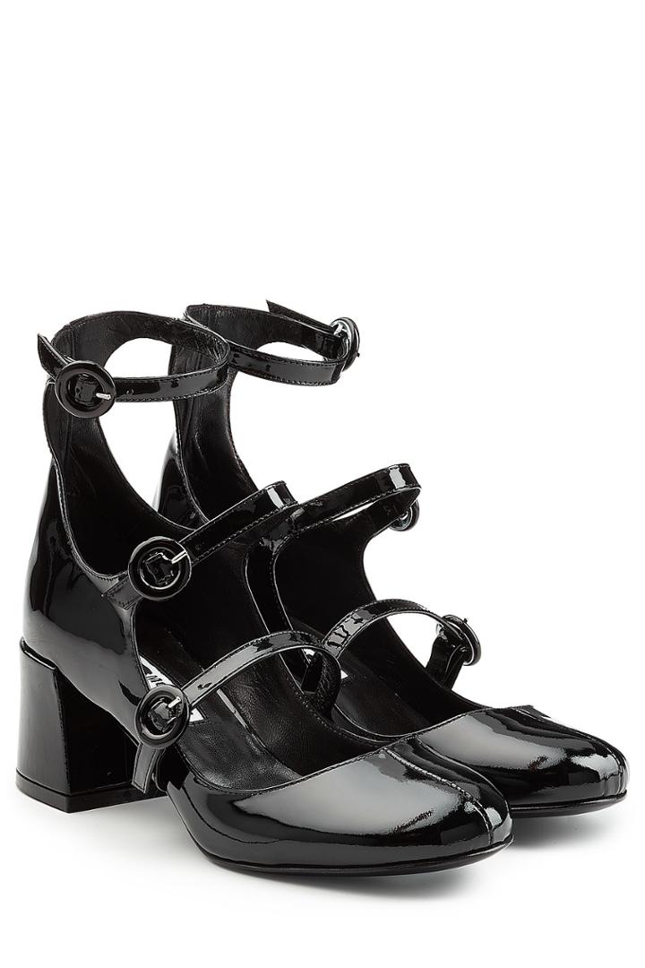 Mcq Alexander Mcqueen Mcq Alexander Mcqueen Patent Leather Mary Jane Pumps - Black