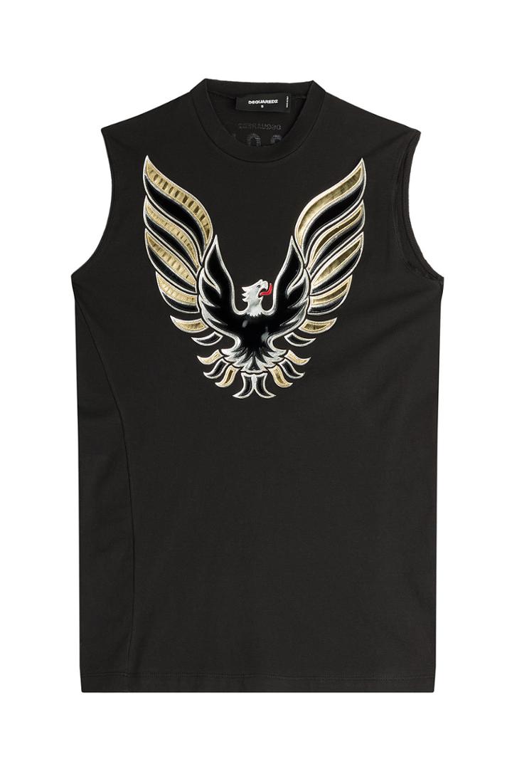 Dsquared2 Dsquared2 Cotton Tank With Appliqué