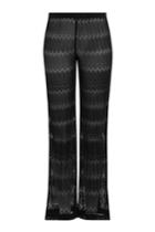Missoni Mare Missoni Mare Wide Leg Crochet Knit Pants - Black