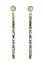 Carolina Bucci Carolina Bucci Magic Wand 18kt Earrings With Turquoise, Opal And Diamonds - Gold