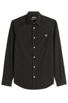 Kenzo Kenzo Cotton Shirt With Embroidered Tiger - Black