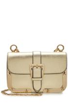R.e.d. Valentino R.e.d. Valentino Leather Shoulder Bag With Gold-tone Frame