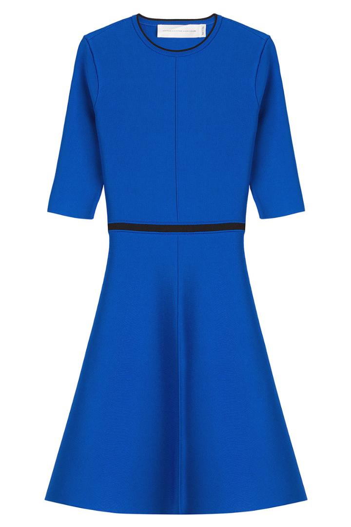 Victoria, Victoria Beckham Victoria, Victoria Beckham Open Back Dress - Blue