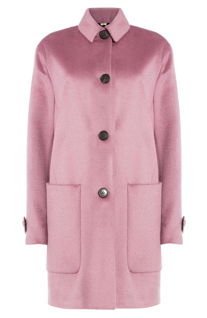 Burberry London Llama Hair And Virgin Wool Coat