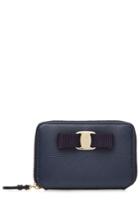 Salvatore Ferragamo Salvatore Ferragamo Leather Wallet - Blue