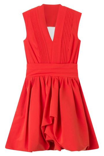 Preen Preen Dress With Flared Skirt - Red