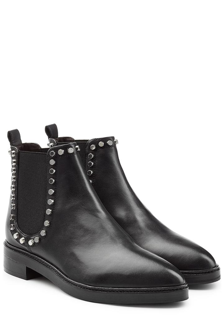 Steffen Schraut Steffen Schraut Leather Chelsea Boots With Studded Trim - Black