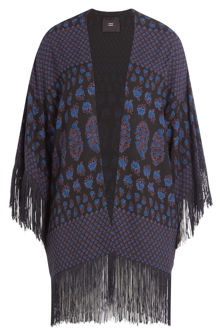 Steffen Schraut Steffen Schraut Belize Fringed Poncho - Black