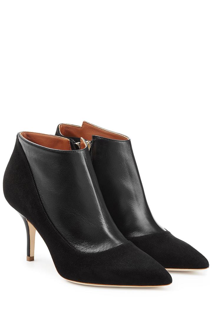 Malone Souliers Malone Souliers Leather Ankle Boots With Suede - Black