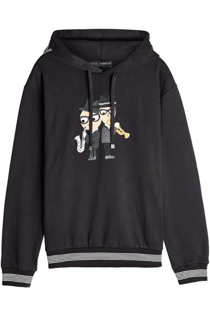 Dolce & Gabbana Dolce & Gabbana Embrodiered Cotton Hoodie