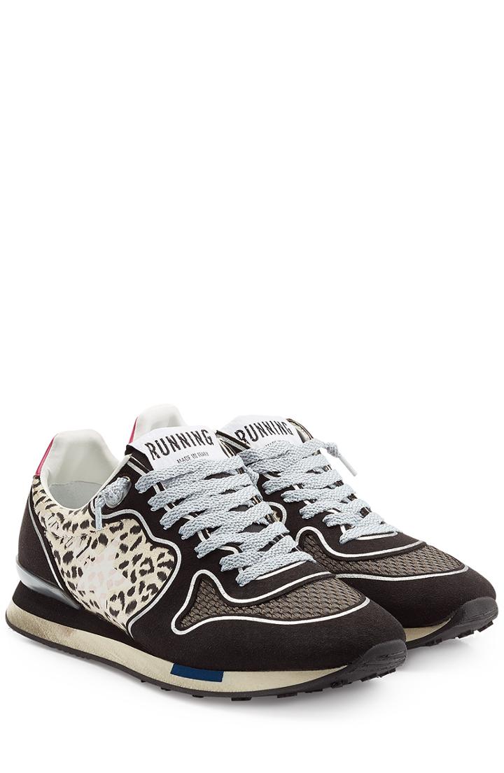 Golden Goose Running Sneakers With Leather