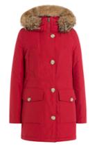 Woolrich Woolrich Down Parka With Fur-trimmed Hood - Red