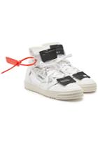 Off-white Off-white Leather And Fabric Off Court Sneakers