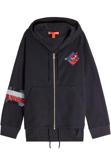 Hilfiger Collection Hilfiger Collection Embellished Cotton Hoodie