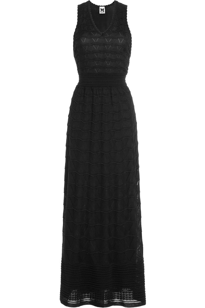 M Missoni M Missoni Cotton-blend Maxi Dress - Black
