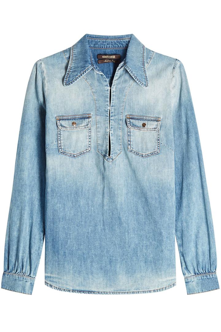 Roberto Cavalli Roberto Cavalli Denim Shirt - Blue