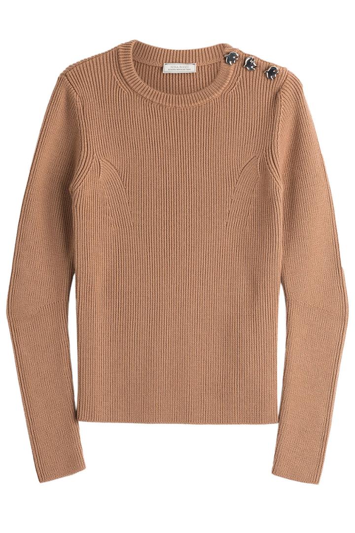 Nina Ricci Nina Ricci Wool Pullover With Buttons - Beige