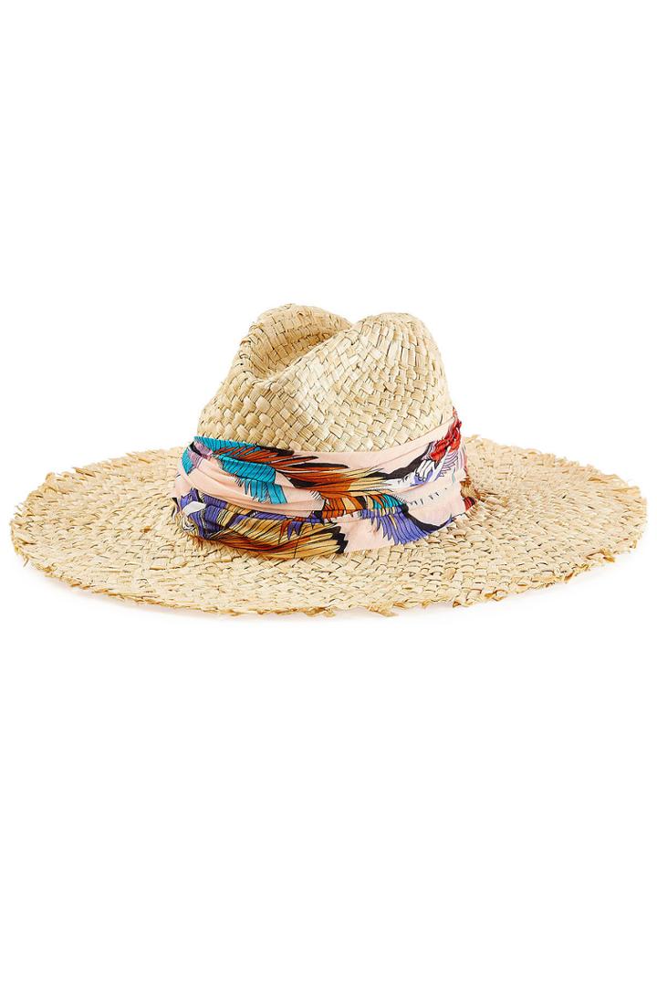 Emilio Pucci Emilio Pucci Straw Hat With Printed Trim