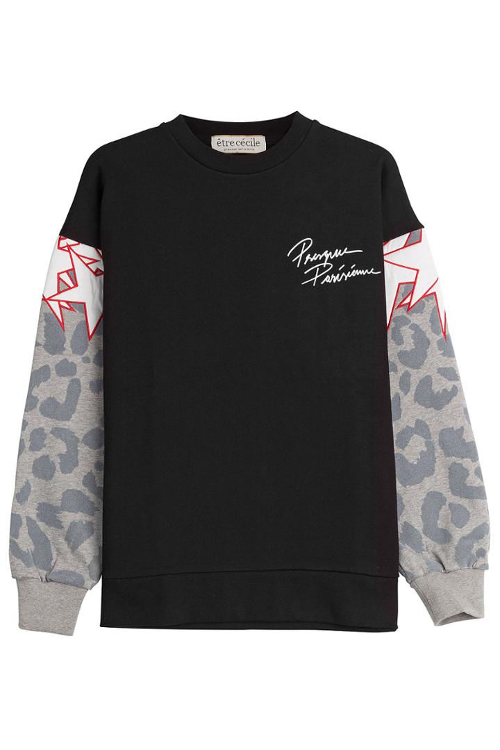 Être Cécile Être Cécile Cotton Sweatshirt - Black