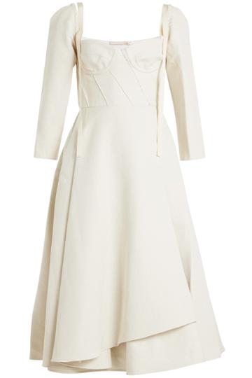 Brock Collection Brock Collection Devin Dress In Linen And Cotton