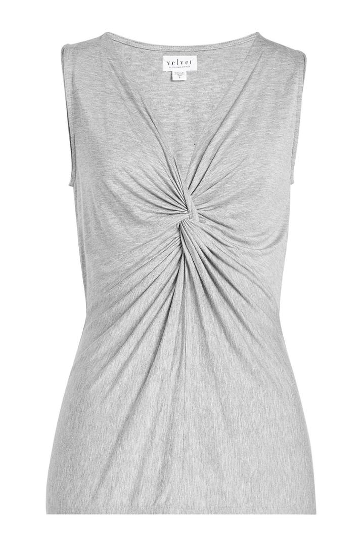 Velvet Velvet Jersey Top With Knot