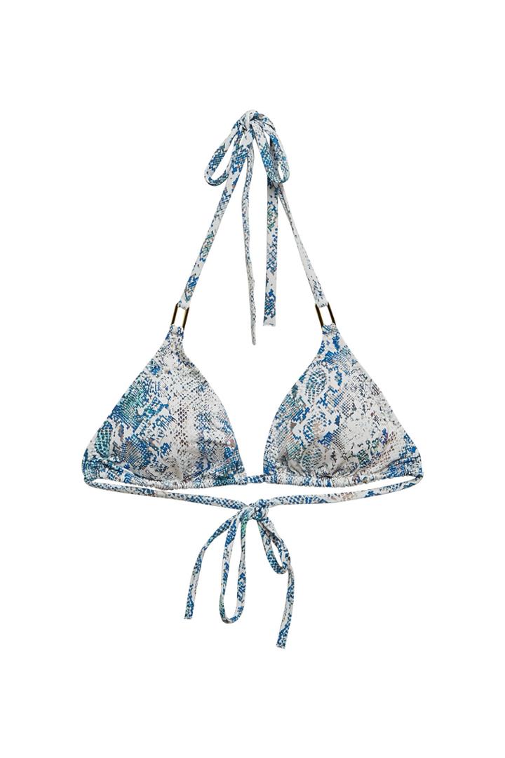 Melissa Odabash Melissa Odabash Cancun Snake Print String Bikini Top