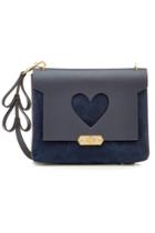 Anya Hindmarch Anya Hindmarch Extra Small Bathurst Heart Shoulder Bag With Leather And Suede