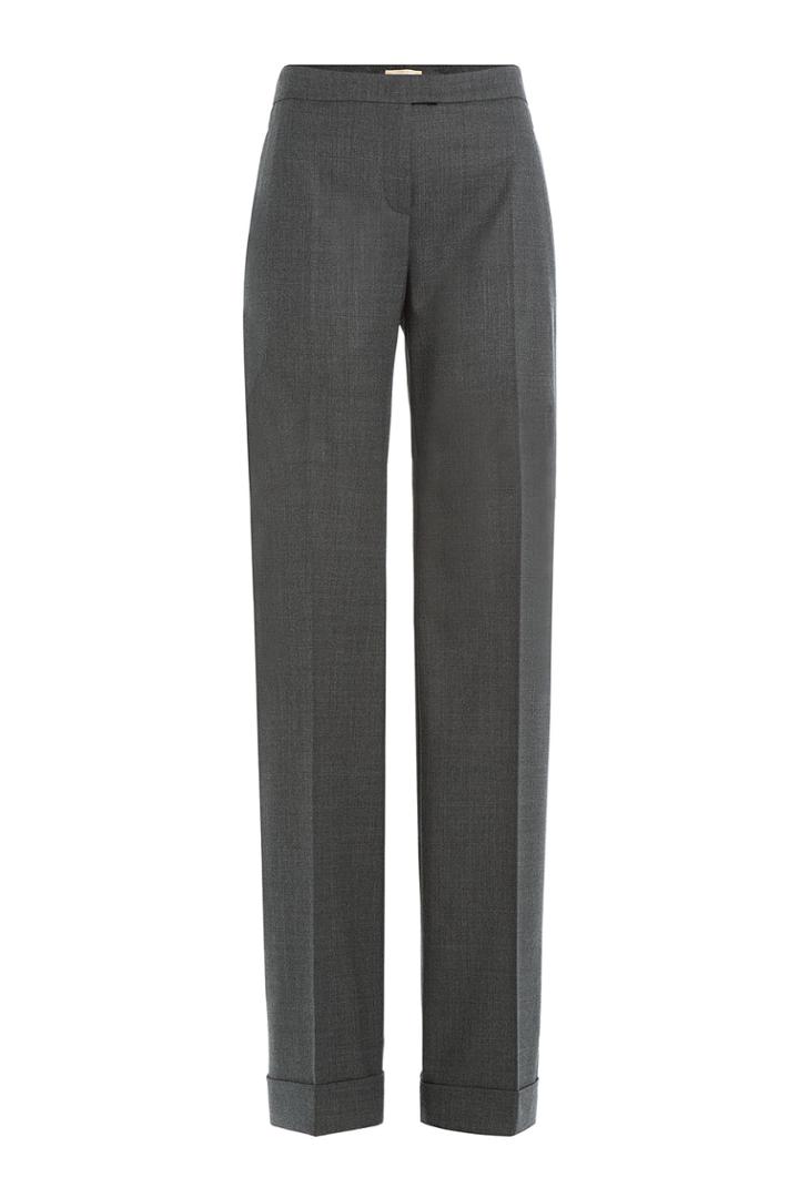 Michael Kors Collection Michael Kors Collection Wide-leg Wool Pants - Grey