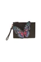 Sophia Webster Sophia Webster Flossy Embroidered Leather Butterfly Pouchette