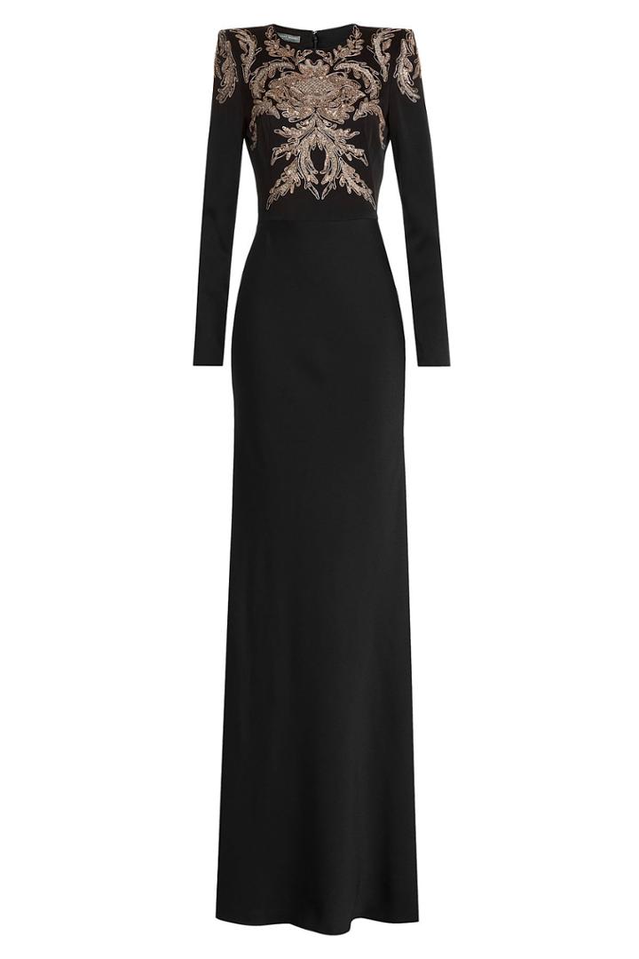 Alexander Mcqueen Alexander Mcqueen Embellished Evening Gown